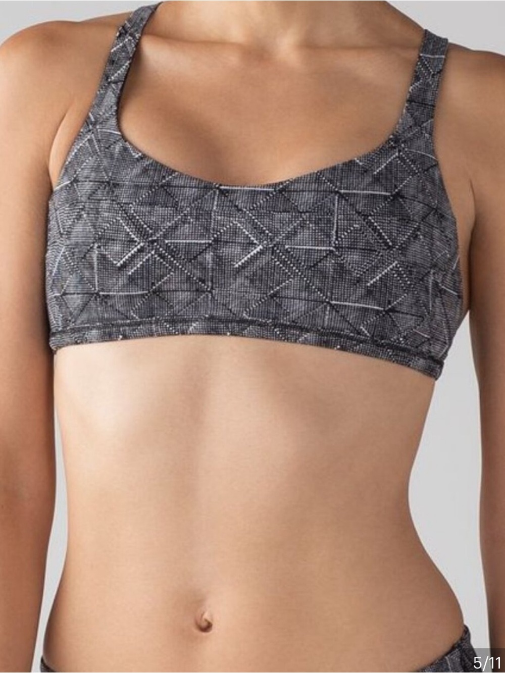 Lululemon Free To Be Zen Bra – Formation Alpine White Black | Size 10